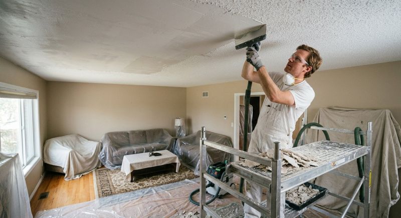 Popcorn Ceiling Smoothing