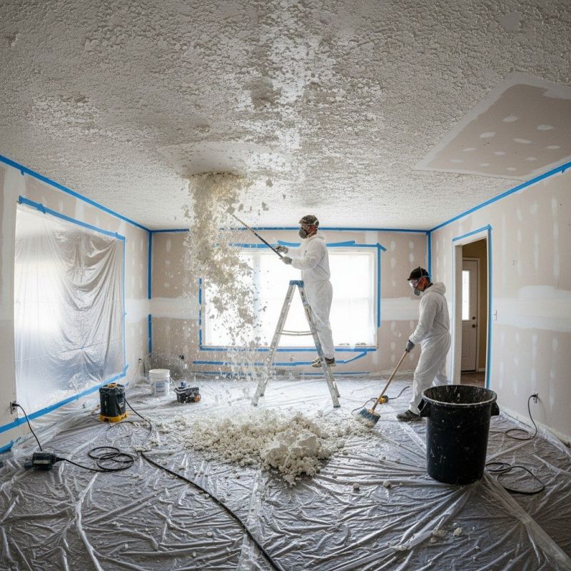 Popcorn Ceiling Smoothing