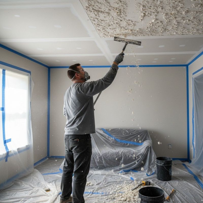 Popcorn Ceiling Smoothing