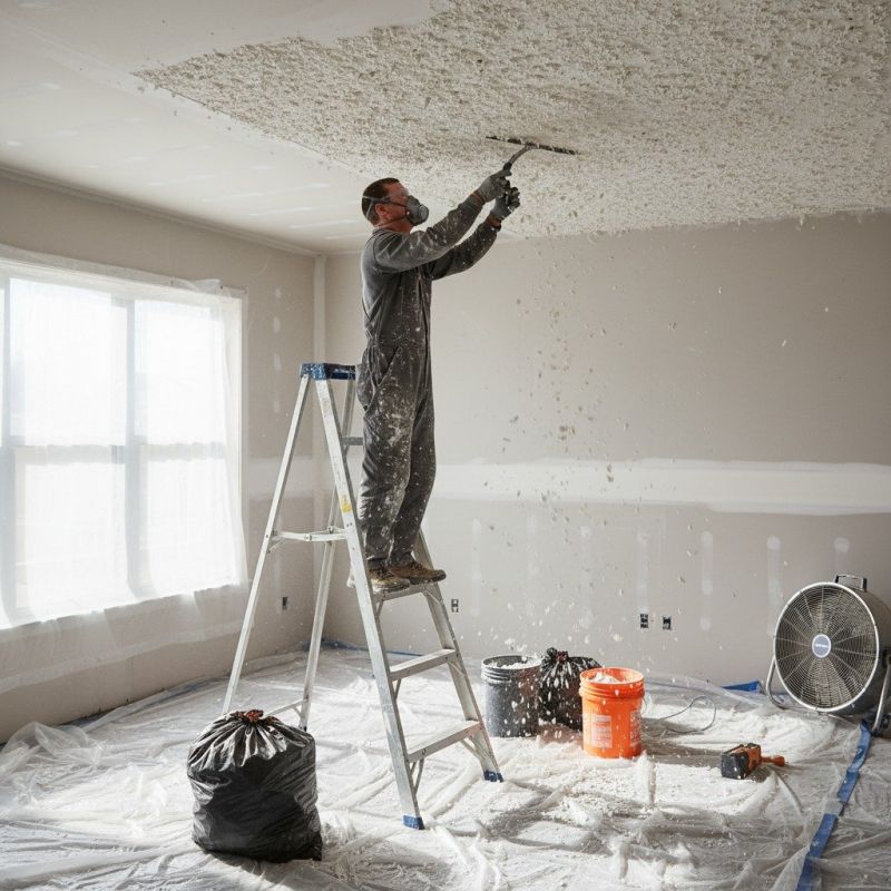 Popcorn Ceiling Smoothing